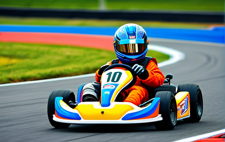**Prompt 1: Kart Racing Start**

"A determined young kart racer in a fully clothed racing suit, focused on the starting line of a brightly colored cartoon race track, appropriate content, safe for work, professional kart racing, perfect anatomy, correct proportions, natural pose, high quality."