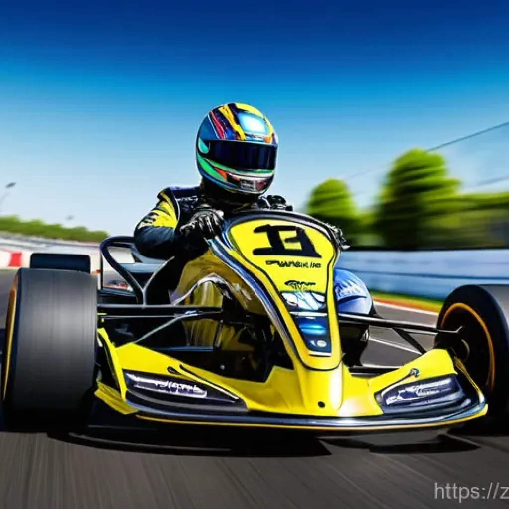 카트라이더 신규 트랙 초보 공략 - **Prompt 1: Mastering the Apex**
A dynamic, low-angle shot of a male race car driver in his earl...