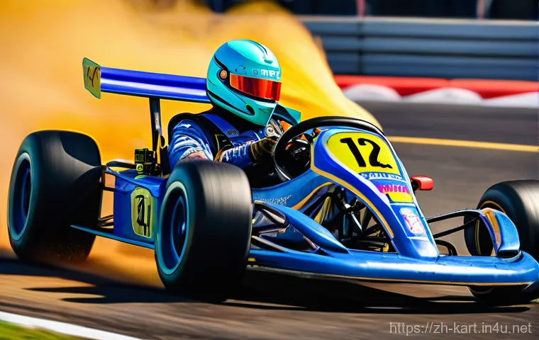 카트라이더 이색 플레이법 - **Prompt:** A dynamic, low-angle shot of a custom-designed racing kart speeding in reverse on a fami... 카트라이더 이색 플레이법 - **Prompt:** A dynamic, low-angle shot of a custom-designed racing kart speeding in reverse on a fami...