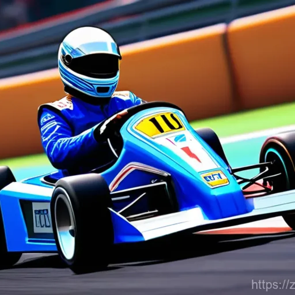 카트라이더 아이템 활용 공략 - **Prompt 1: Defensive Mastery at the Finish Line**
A determined female kart racer, in a sleek, v...
