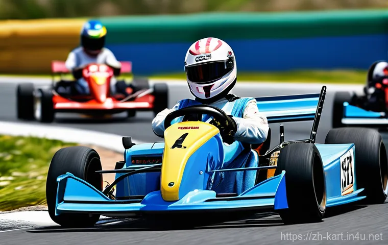 카트라이더 아이템 설정 방법 - **Prompt:** "A vibrant and dynamic kart racing scene depicting intense item battle action. Several a...