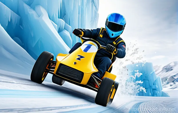 카트라이더 아이템 설정 방법 - **Prompt:** "A heartwarming and strategic moment of teamwork in a kart racing team battle. Three div...