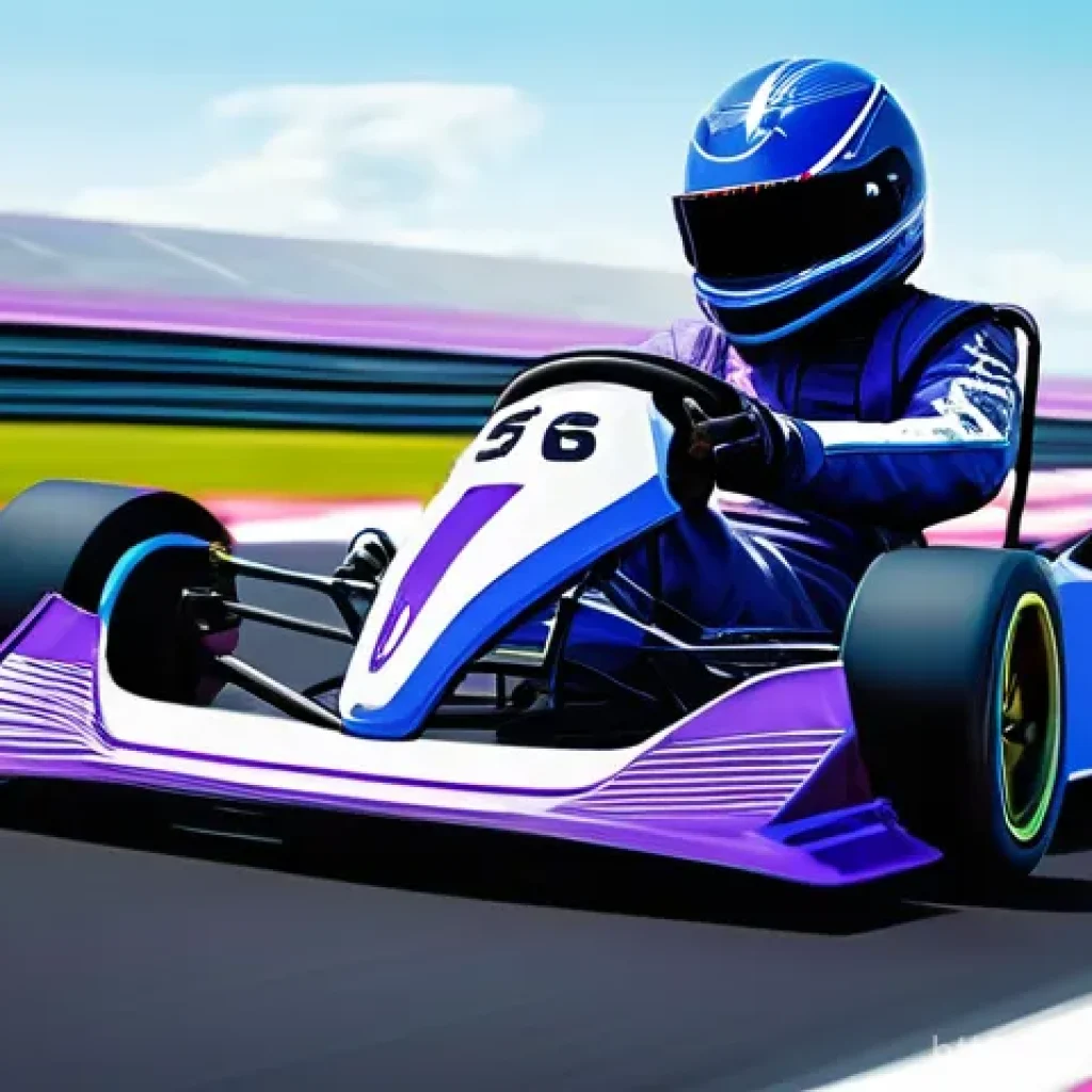 카트라이더 신규 아이템과 트랙 조합 - **Prompt for "Electromagnetic Jammer"**:
A vibrant, high-energy illustration of a futuristic kar...