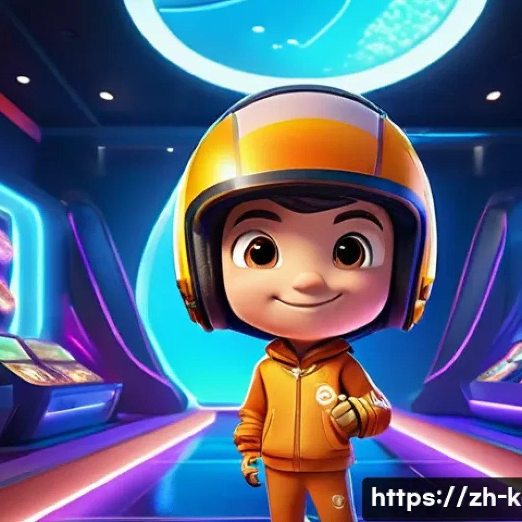 카트라이더 초보자를 위한 이벤트 참가 가이드 - **Prompt:** A cheerful young player, gender-neutral, approximately 12 years old, with a bright smile...