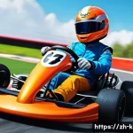 카트라이더 초보 유저와 글로벌 트렌드 - **Prompt 1: KartRider Rookie's Triumph**
"A vivid, cartoon-style illustration depicting a young,...