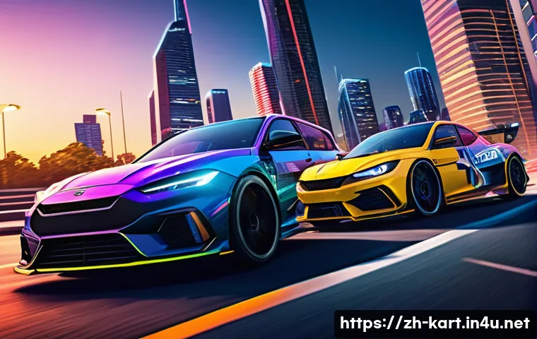 카트라이더 이벤트 참여 방법 - A dynamic racing scene showcasing a diverse group of players competing in a limited-time speed chall...