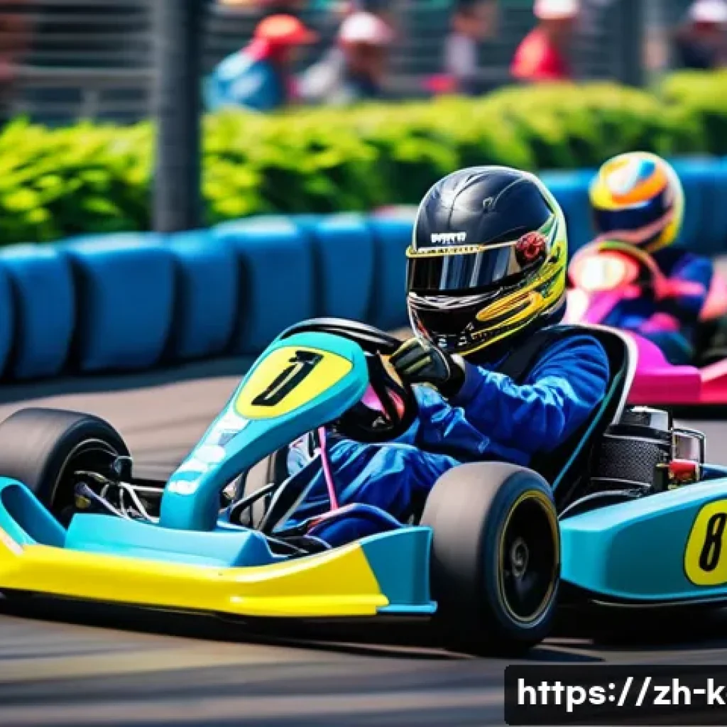 카트라이더 공식 채널 활용법 - A vibrant and dynamic kart racing scene featuring diverse racers competing intensely on a detailed, ...