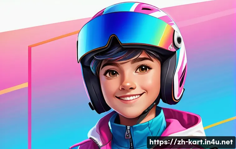 카트라이더 초보 유저를 위한 팬아트 활용법 - A vibrant fan art portrait of a young kart racing gamer with a dynamic, cool style, wearing a sleek ...
