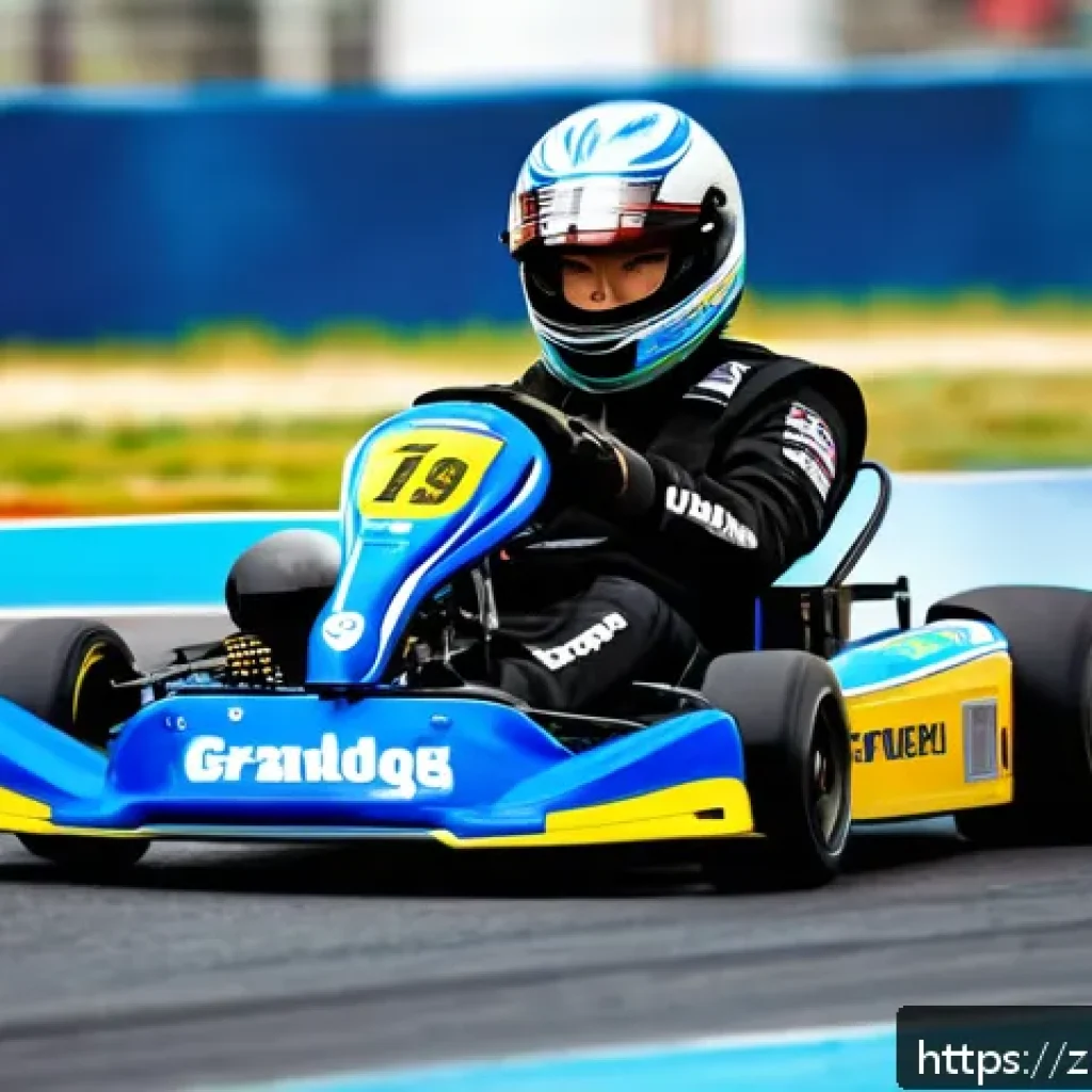 카트라이더 초보 유저를 위한 트랙별 공략 노트 - A dynamic racing scene showing a skilled kart driver executing a perfect drift through a sharp corne...