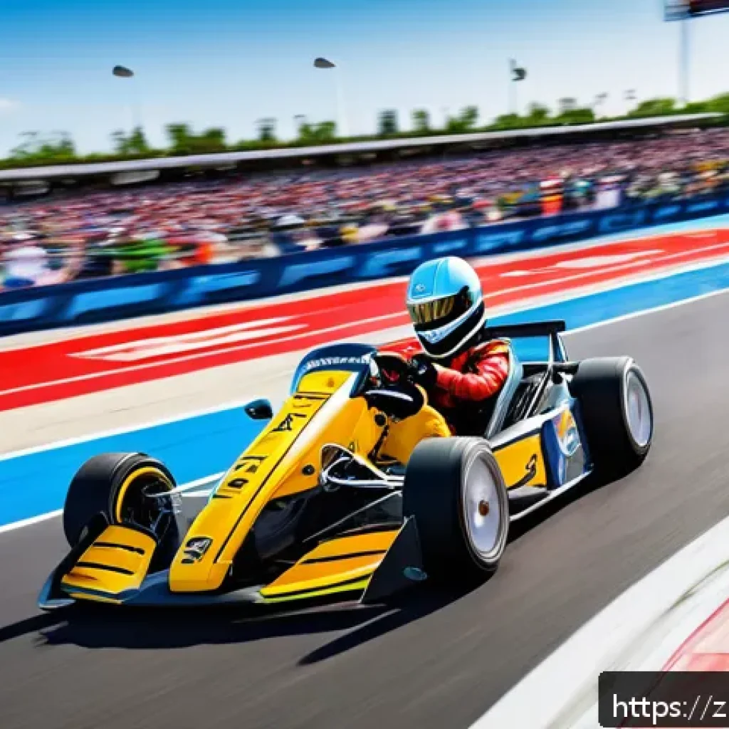 카트라이더 레이싱 페스티벌 일정 - A dynamic go-kart racing scene on a complex mixed track featuring both high-speed straight sections ...