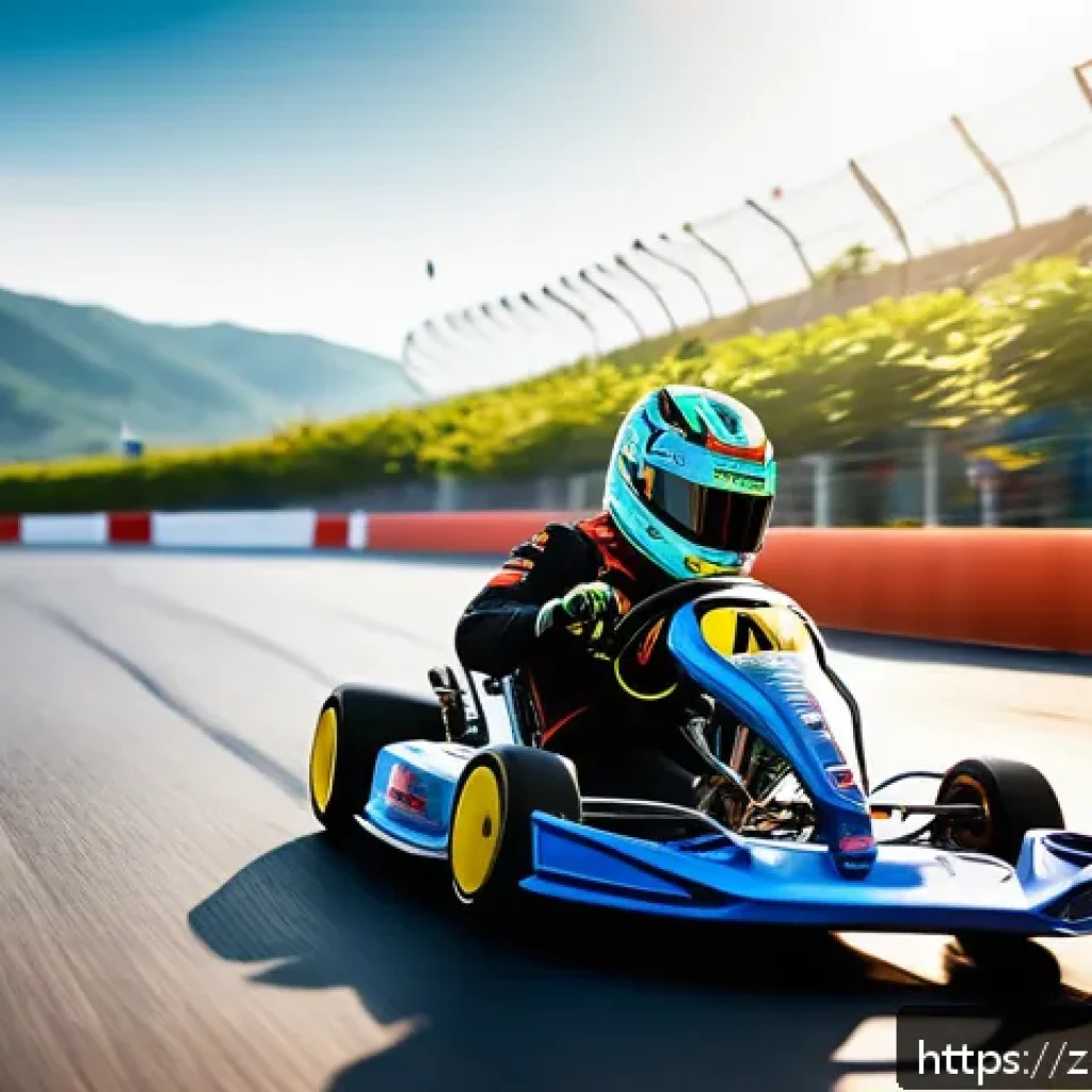 카트라이더 아이템전 공략법 - A dynamic kart racing scene on a vibrant, winding race track featuring a skilled driver executing a ...