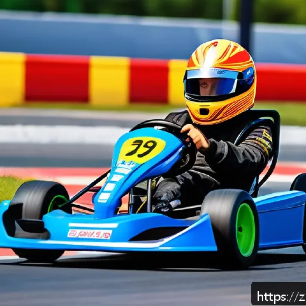 카트라이더 아이템전 초보 공략 - A dynamic kart racing scene on a vibrant, twisting race track featuring a young adult driver wearing...