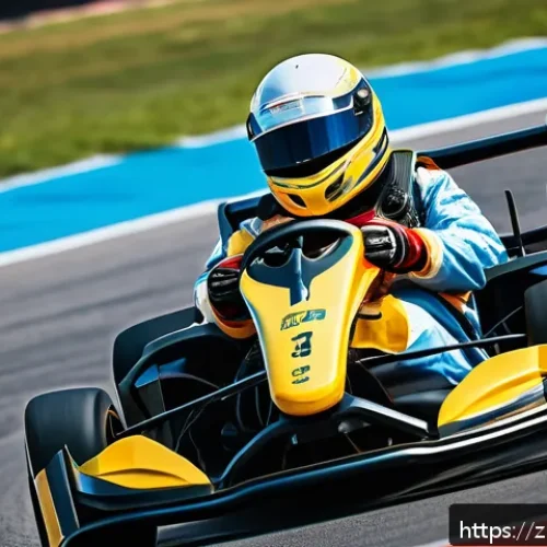 카트라이더 신규 유저를 위한 팀플레이 공략 - A dynamic kart racing team in the middle of an intense race on a colorful, winding track with sharp ...